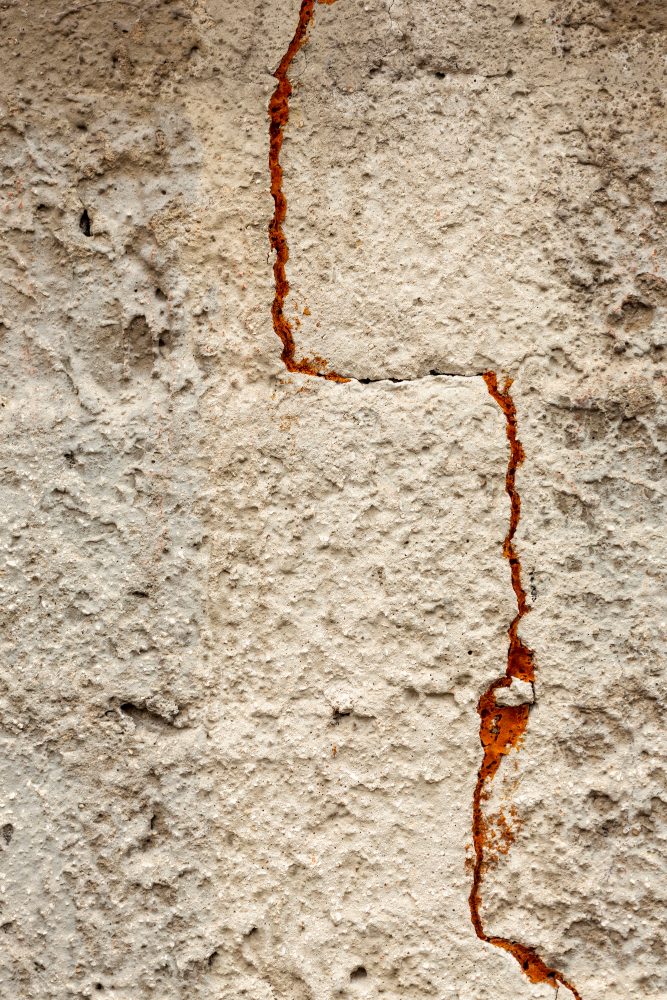 Fissure dans le mur d’une maison